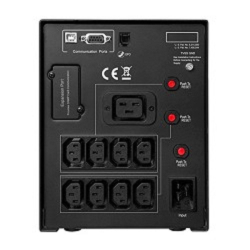 Источник бесперебойного питания CyberPower PR2200ELCDSL ИБП (Line-Interactive, Tower, 2200VA/1980W USB/RS-232/EPO/SNMPslot (8 IEC С13, 1 IEC C19), 12В/9 Ач х 4)