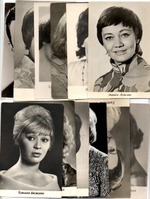 №85 Открытки Артисты и актёры СССР 1960–1970-е г. 25 штук. Чёрно-белые, чистые, без повторов