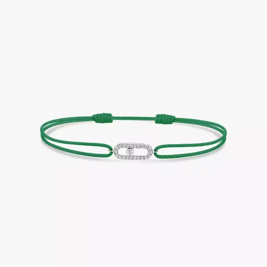 Браслет Messika Move Uno green cord bracelet