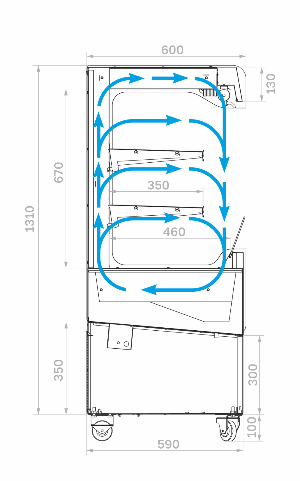 Холодильная витрина Carboma VIVARA FC14-06 VM 0,6-2 0430