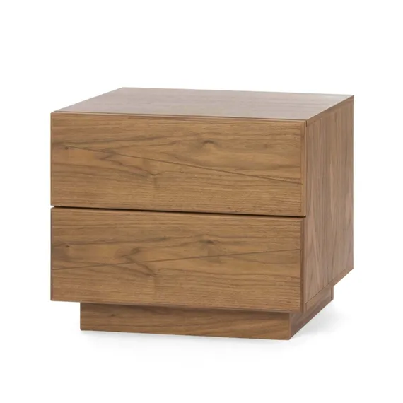 Прикроватная тумба Bora 60х42 см, шпон ореха