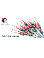 Поплавок для рыбалки Briscola BS-214-018 бальсовый, спортивный, карбоновый киль, пластиковая антенна, в упаковке 10 штук