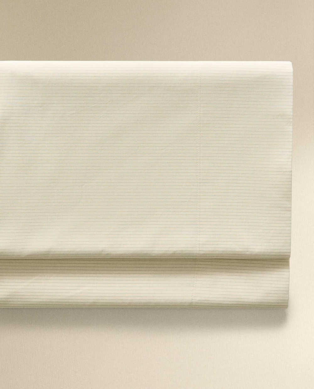 Zara Home - Полосатая простыня, белый, 290x280 см