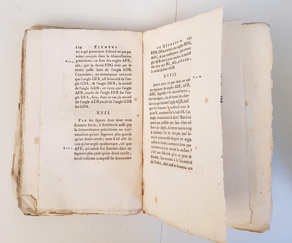"Элементы геометрии Клеро (Elemens de Geometrie de Clairaut)". Par M.Clairaut (математик). 1753 г. - антикварная книга