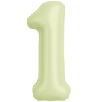 Шар фольгированный Цифра 1 101 см (Желтый)