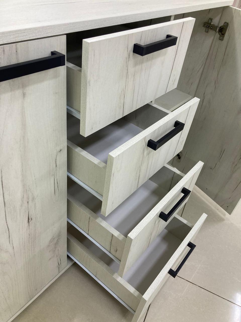 Комод Стандарт 2 дуб крафт белый