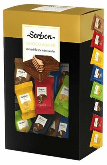 Мини-вафли хрустящие глазированные Сорбон Микс / Sorbon Mixed Flavor Mini Wafer 300г