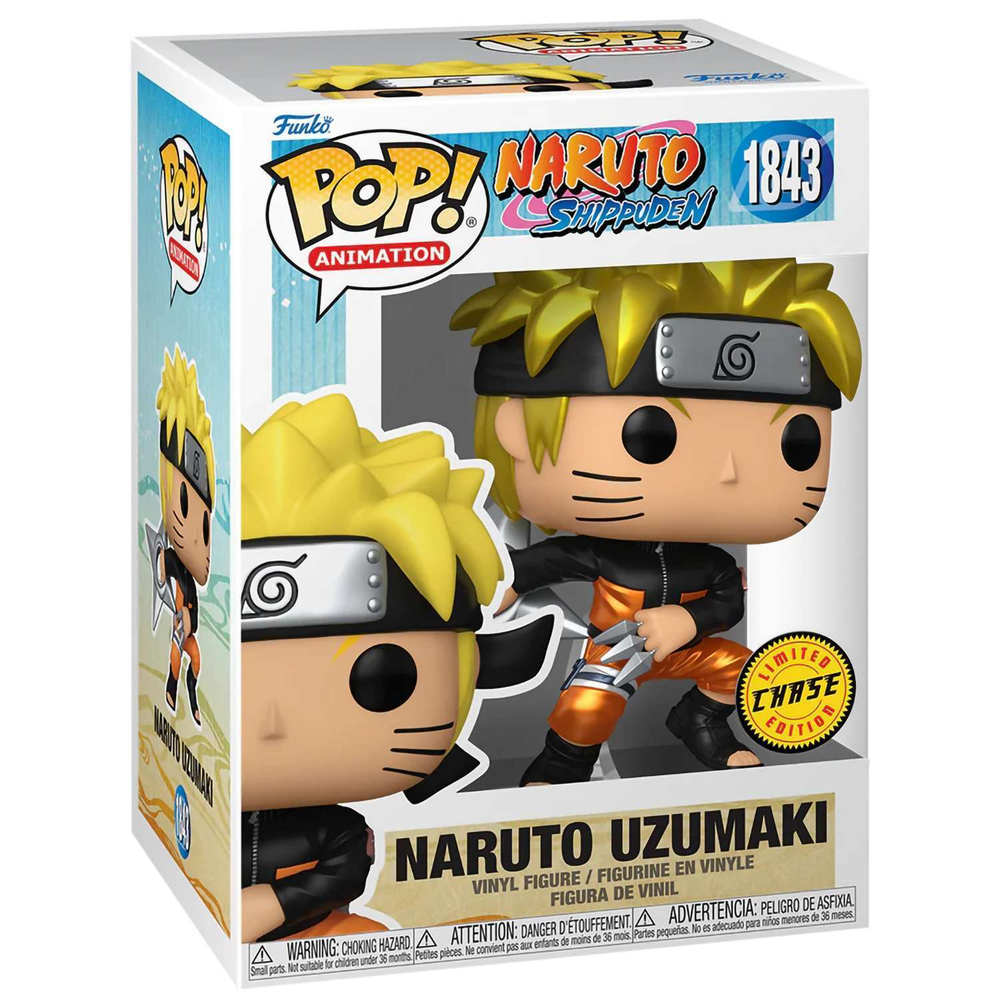 Фигурка Funko POP! Animation Naruto Shippuden Naruto Uzumaki w/Kunai&Shuriken (MT)Chase(1843)