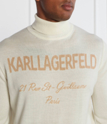Хлопковый гольф knit Karl Lagerfeld - кремовый(655020 534399)