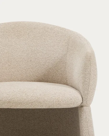 Стул Bosca из бежевого шенилла