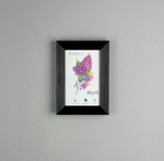 Фоторамка пластиковая 10х15 см, черная, фактура дерево, арт. 1015.628058