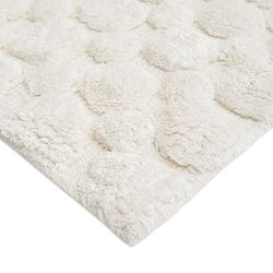 Коврик для ванной Bubbles белого цвета из коллекции Essential, 50х80 см