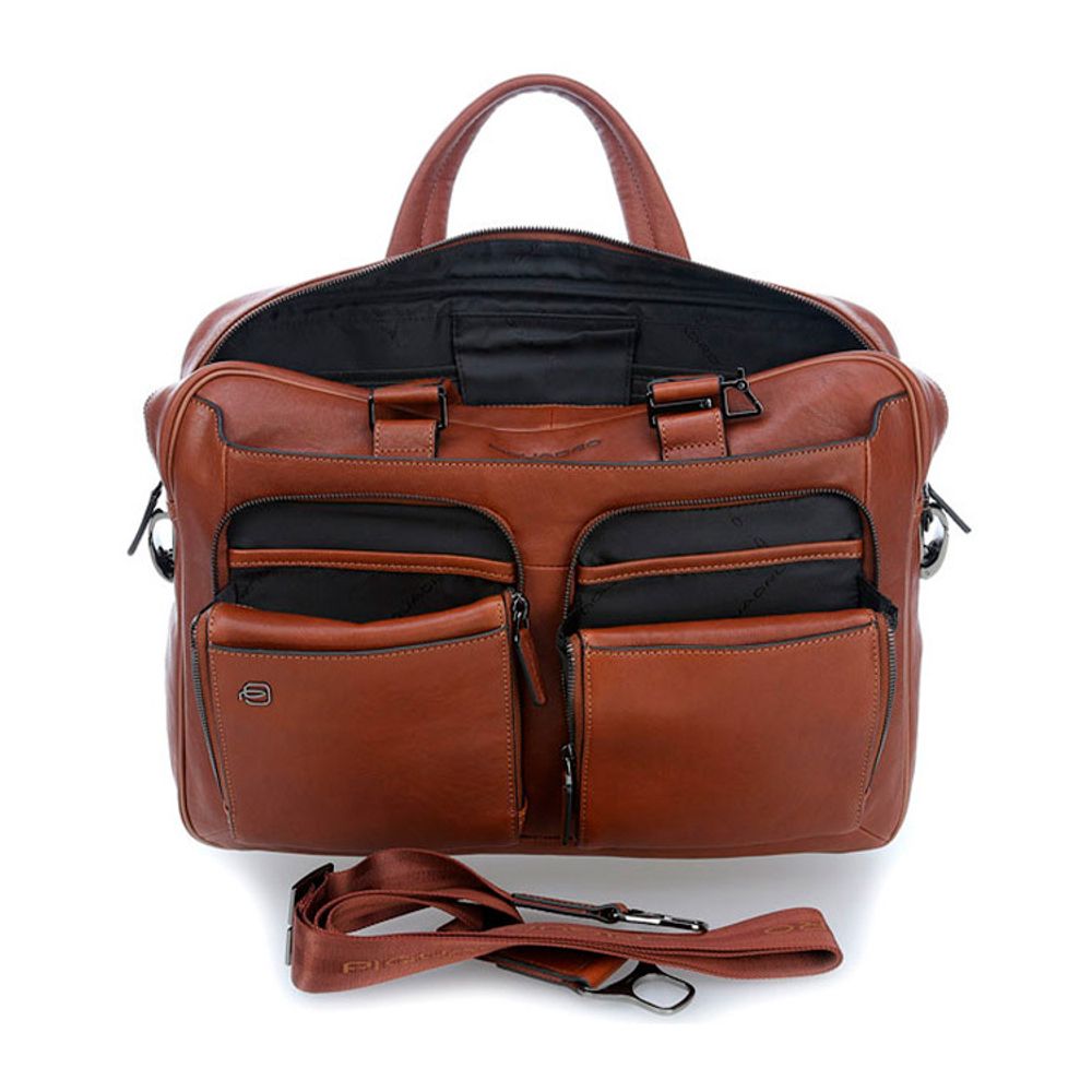 Сумка мужская Piquadro Black Square из светло-коричневой кожи (CA2849B3/CU) 4