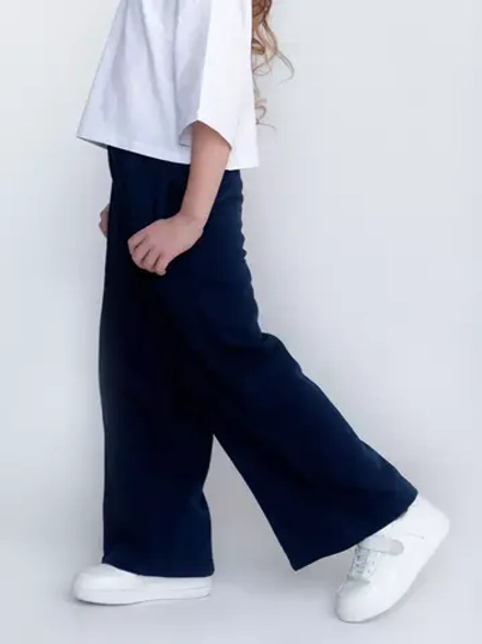 Брюки детские широкие палаццо в школу