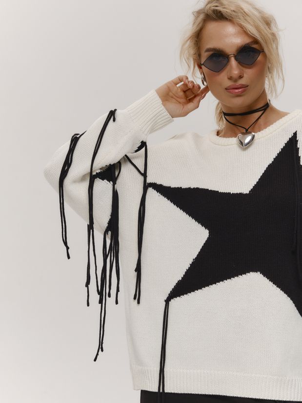 Свитер STAR, белый