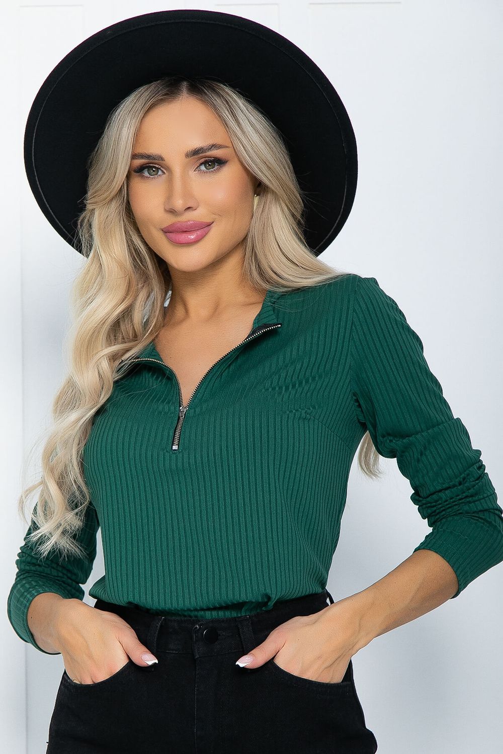 Блуза Линда (зеленая) Б11898 LT Collection