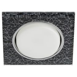 Встраиваемый светильник со светодиодной подсветкой ЭРА DK LD50 WH/BK GX53 белый черный