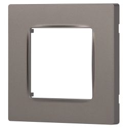 Рамка для розеток и выключателей ЭРА Серия 12 12-5201-16 на 1 пост, Классик, титан