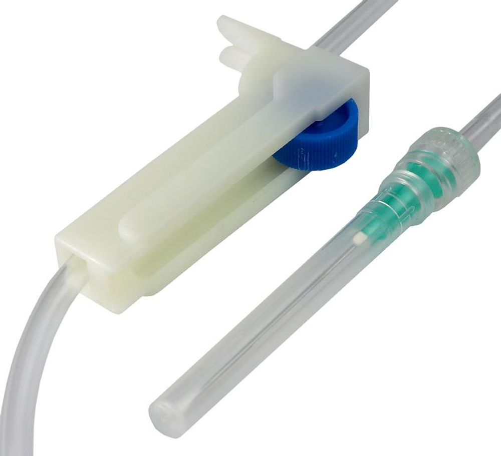 Система инфузионная для переливания растворов двухходовая с пластиковым шипом SFM 25 шт