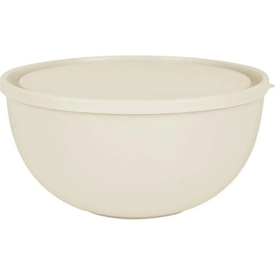 Салатник Plast Team Galaxy с крышкой 4л 260х130 мм молочный туман