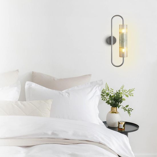 8258/2W SUSPENTIONI LN26 285 серебро/прозрачный, металл/стекло Бра G9 2*20W 220V TORONTO