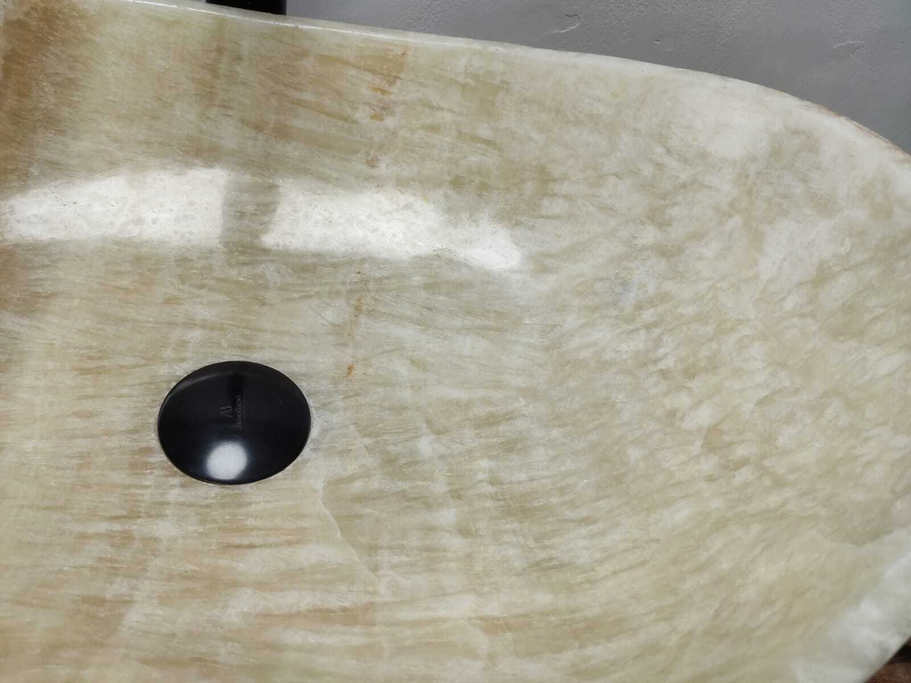 Каменная раковина из оникса Oval Yellow OO-00947 (55*38*19) 00994