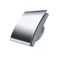 Вытяжной тонкий вентилятор для ванн ММ-Р 01 пластик овал 90 м³/час с обратным клапаном хром