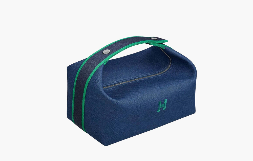 Сумка Hermes Large Bride-A-Brac Case "Canvas & Marine"