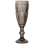 Набор бокалов для шампанского "Ромбо" 6шт 150мл серия "MUZA ION" дымчатый