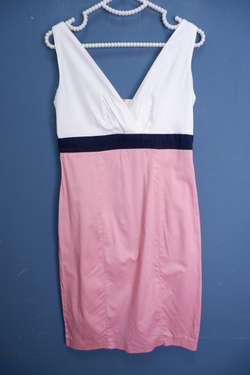 Платье летнее комбинированное 44 размер