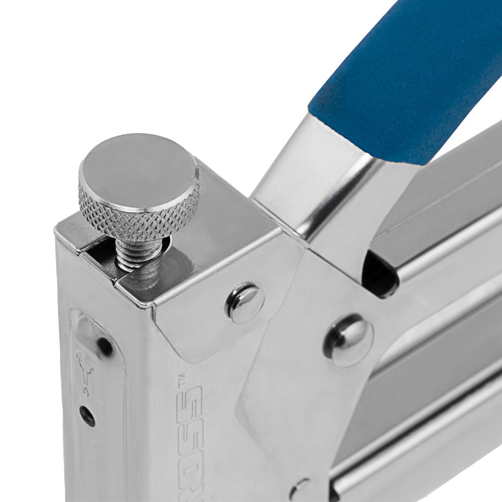 Степлер мебельный, тип скобы 53, 4-14мм, регулируемый, стальной корпус, Gross Handwerker, 41000