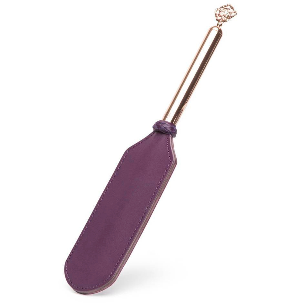 Фиолетовый пэддл Cherished Collection Leather and Suede Paddle - 41 см. (Цвет: фиолетовый)