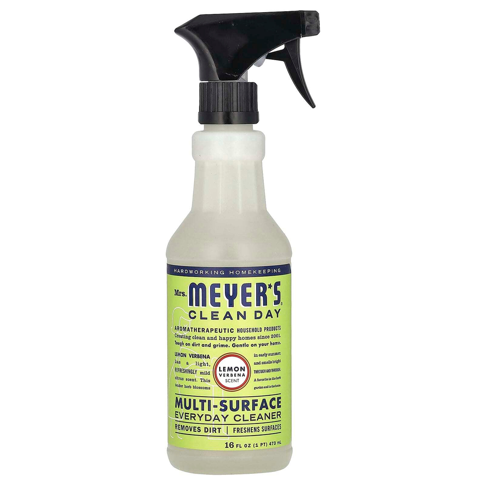 Mrs. Meyers Clean Day, универсальное повседневное чистящее средство, с ароматом лимонной вербены, 473 мл (16 жидк. унций)