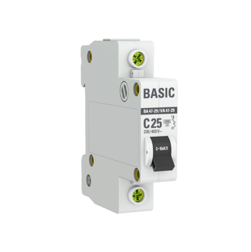 EKF Basic Автоматический выключатель ВА 47-29 1P 25А C4,5кА