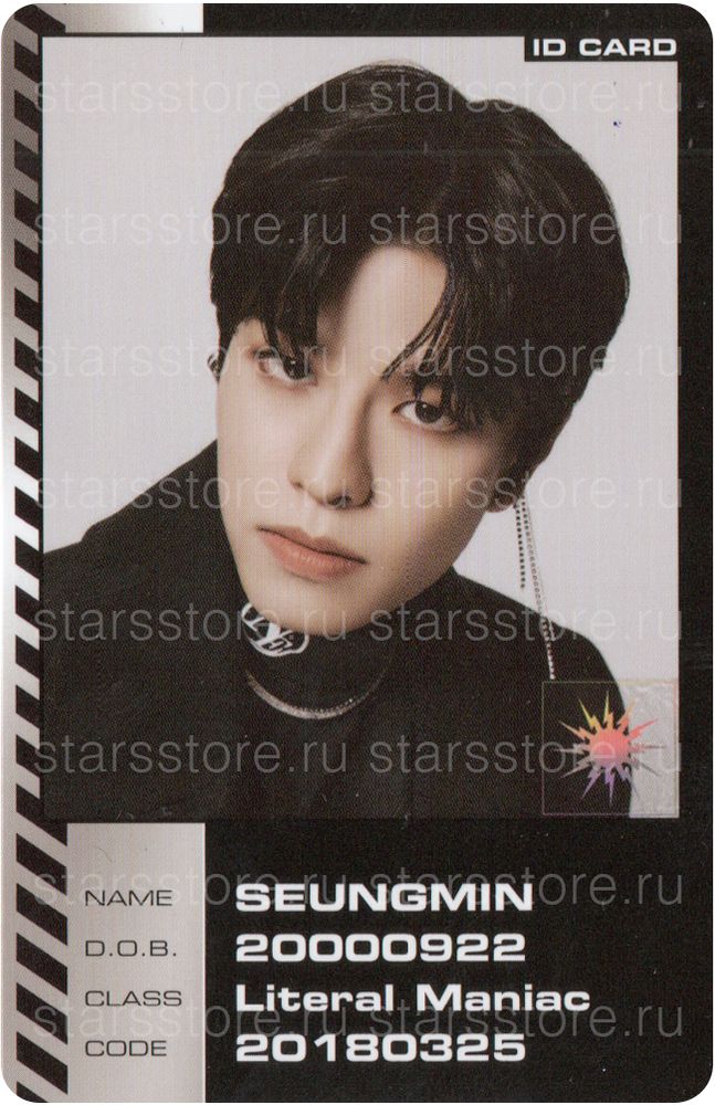 Фотокарта Seungmin Stray Kids - [ODDINARY]