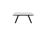 Стол Аврора Монако NEW, Керамогранит, Черный матовый муар/Greys white