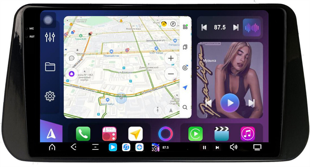 Магнитола для Hyundai Santa Fe 4 2020+ - FarCar GX3325M монитор 10.36" 2K QLED на Android 14, TS20, 6+128Гб, CarPlay, 4G SIM-слот