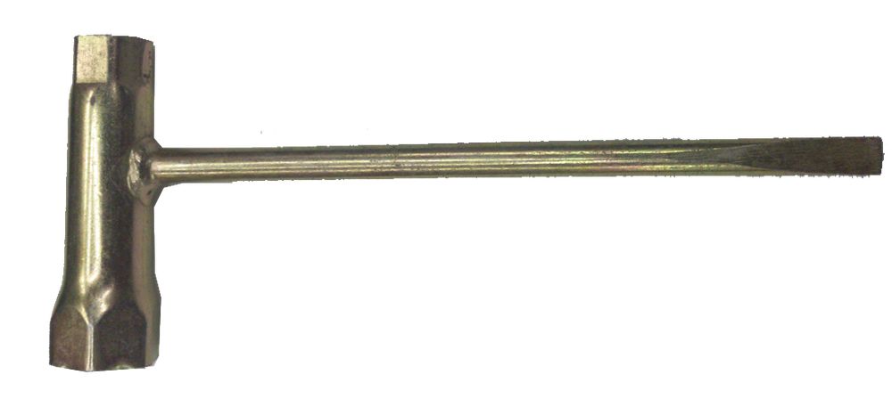Ключ свечной б/п-б/к комбинированный (13-19, шлицевой, L:180-мм) [AEZ]