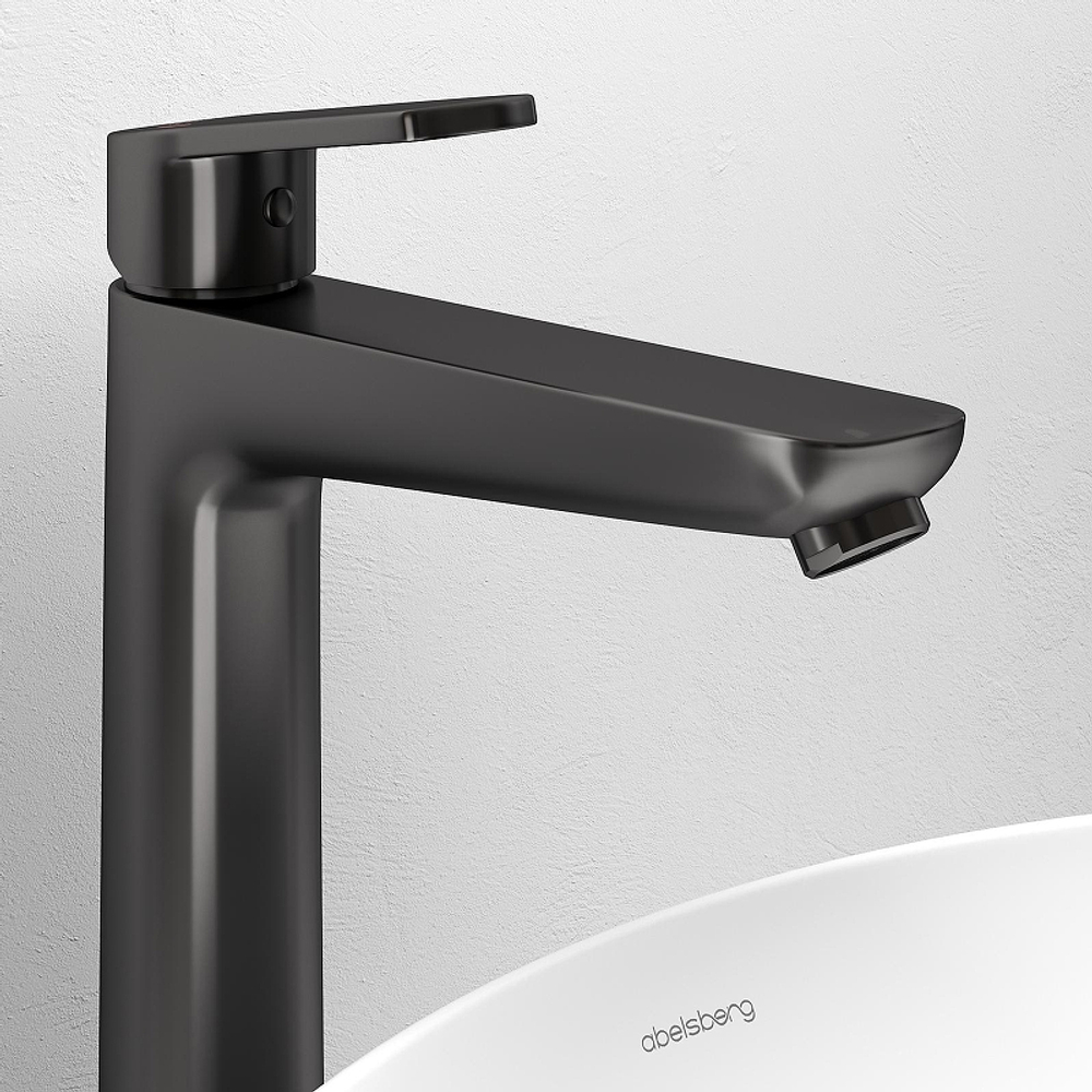 Смеситель для раковины Abelsberg Lineara UNF23509GM цвет Космическая сталь