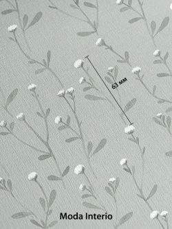 Обои флизелиновые, веточка на зеленом фоне, метровые, для спальни, Tenero (Moda interio, арт.32688-56)