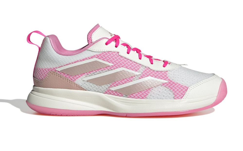 Женские теннисные кроссовки Adidas Avaflash - core white/silver metallic/lucid pink