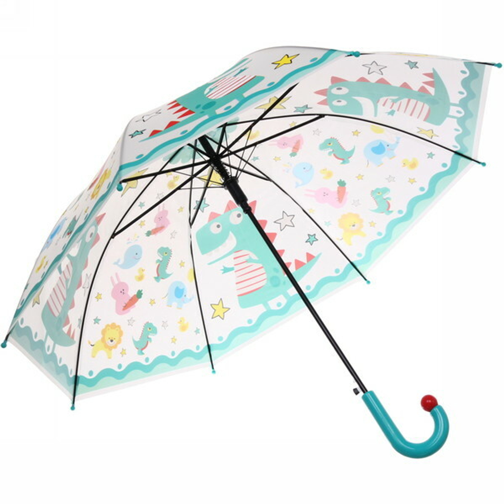 Зонт детский полуавтомат «Ultramarine- Веселые зверята», 8 спиц, d-86, в сложе. виде 65см