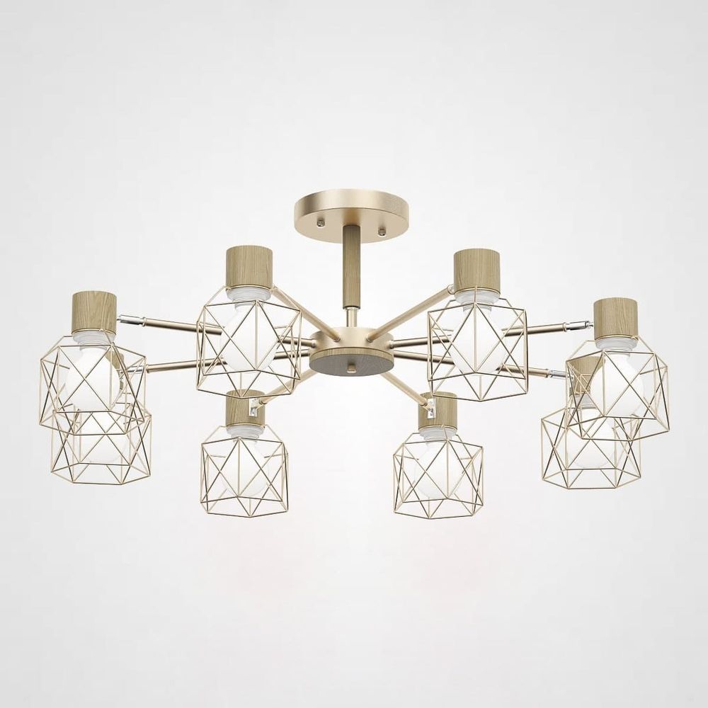 Потолочная Люстра Corf B3 Champagne 8 Lamps By Imperiumloft