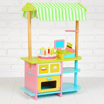 Игровой набор Кондитерская, посуда и еда в комплекте