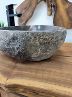 Раковина из речного камня RS-65855 43х41х15 из натурального камня