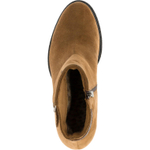 638409 Полусапожки женские замша песок