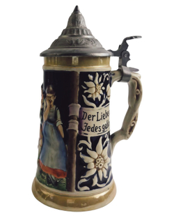 Кружка пивная "Der Liebenicht Fedes gelingt" Германия