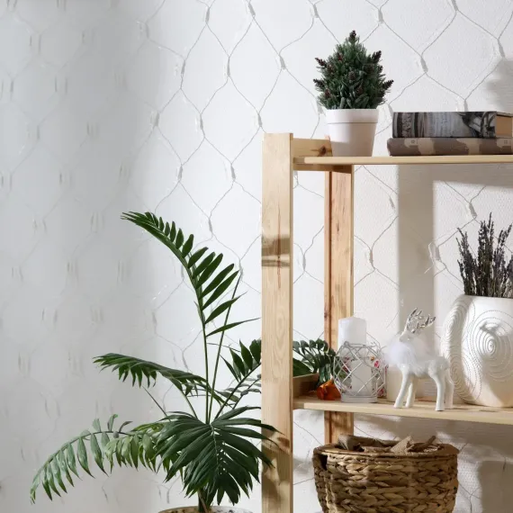 Гирлянда-сетка 1.6 × 1.6 м, IP20, прозрачная нить, 144 тёпло-белые LED, 8 режимов, 220 В, Luazon Lighting (3556874)