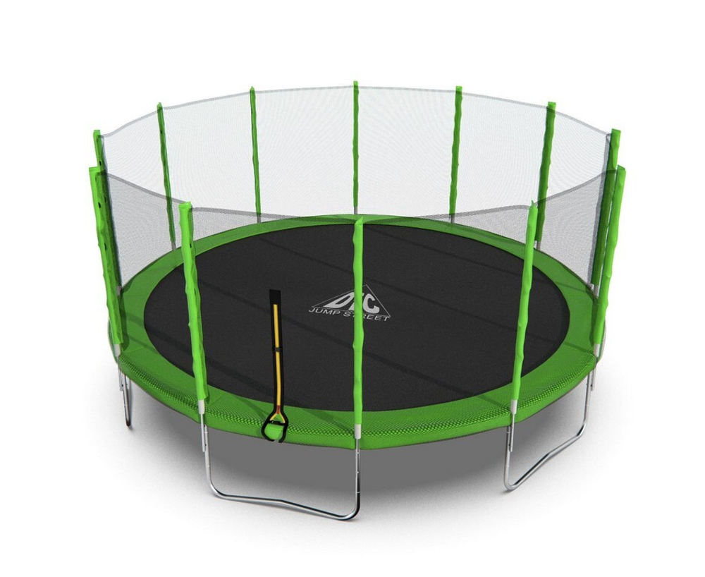 Батут dfc trampoline fitness с сеткой 16ft 16ft-tr-lg