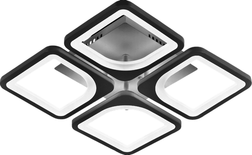 Люстра MX10005/4B, черная, 88W, LM2000, 355*355*75 мм